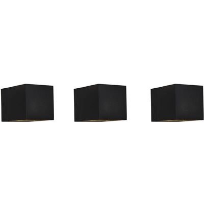 QAZQA Modern Set of 3 Black Wall Lamps - TRANSFER - G9, Max 40W, IP20 QAZQA Modern Set of 3 Black Wall Lamps - TRANSFER - G9, Max 40W, IP20