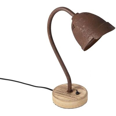 Lampada da tavolo rustica marrone ruggine - Compatibile LED, GU10 Lampada da tavolo rustica marrone ruggine - Compatibile LED, GU10