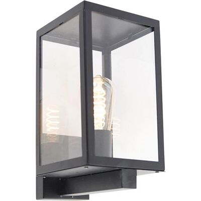 Qazqa Rotterdam Modern Wall Light - Black Glass IP44 Qazqa Rotterdam Modern Wall Light - Black Glass IP44