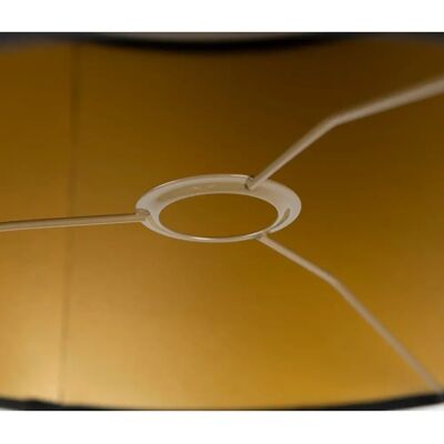 QAZQA Velvet Lampshade - 35/35/20 - Black/Gold Pendant & Floor Lamp Shade QAZQA Velvet Lampshade - 35/35/20 - Black/Gold Pendant & Floor Lamp Shade
