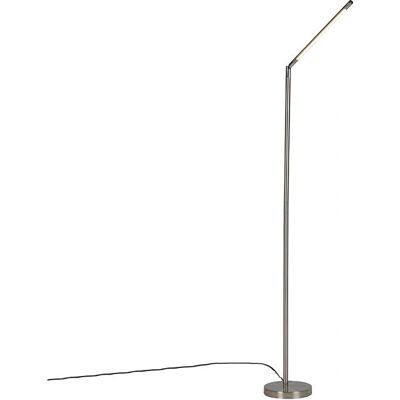 QAZQA Lampada da terra moderna in acciaio - Berdien LED QAZQA Lampada da terra moderna in acciaio - Berdien LED