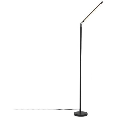Qazqa Modern Black LED Floor Lamp with Dimmer Qazqa Modern Black LED Floor Lamp with Dimmer