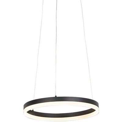 Qazqa Moderno Black Pendant Lamp - Dimmable LED, 40cm Qazqa Moderno Black Pendant Lamp - Dimmable LED, 40cm