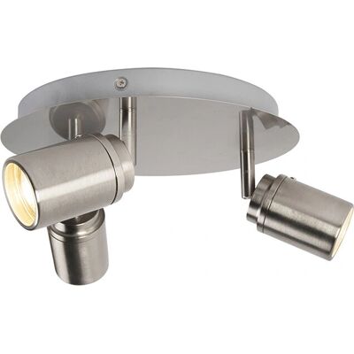 Qazqa Modern Ceiling Light 3 LEDs IP44 Bathroom Qazqa Modern Ceiling Light 3 LEDs IP44 Bathroom