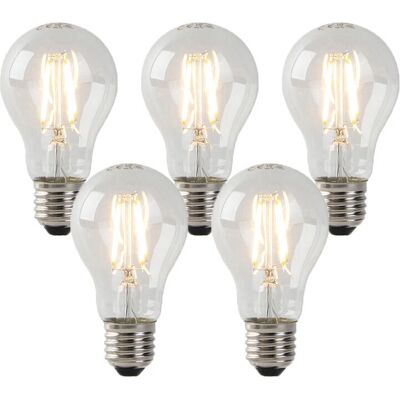 LUEDD LED filament bulbs - Set of 5 E27 transparent 3W 250lm 2200K LUEDD LED filament bulbs - Set of 5 E27 transparent 3W 250lm 2200K