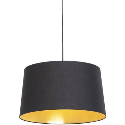 Lampada Sospensione Nero Oro - 50cm Moderno Minimalista Lampada Sospensione Nero Oro - 50cm Moderno Minimalista