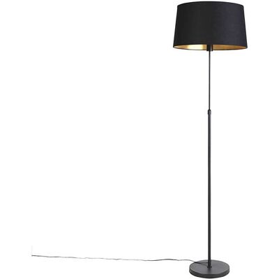 QAZQA Schwarze verstellbare Stehlampe - Klassischer Stil QAZQA Schwarze verstellbare Stehlampe - Klassischer Stil
