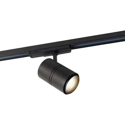 Qazqa - Foco de riel moderno ajustable negro LED 3000K - Ruler 38 Qazqa - Foco de riel moderno ajustable negro LED 3000K - Ruler 38