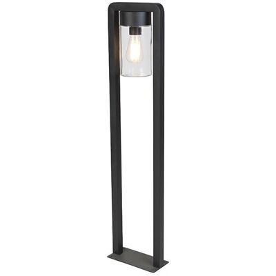 Qazqa Lampada da terra moderna esterno nero IP44 - Caraffa a vetro Qazqa Lampada da terra moderna esterno nero IP44 - Caraffa a vetro