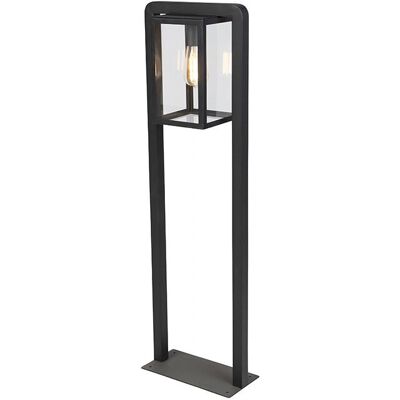 QAZQA Lámpara de pie moderna para exteriores - Negro - E27 - 40W - IP44 QAZQA Lámpara de pie moderna para exteriores - Negro - E27 - 40W - IP44