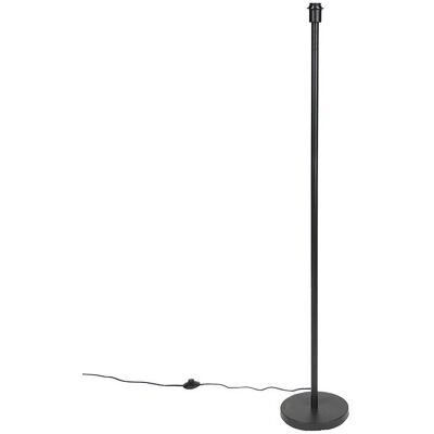 Lámpara de pie moderna negra Qazqa - Brillo ajustable - E27 - 149cm Lámpara de pie moderna negra Qazqa - Brillo ajustable - E27 - 149cm