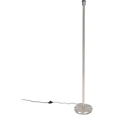 QAZQA Lámpara de pie moderna en acero - Brillo ajustable - Sin pantalla - E27 - 60W QAZQA Lámpara de pie moderna en acero - Brillo ajustable - Sin pantalla - E27 - 60W