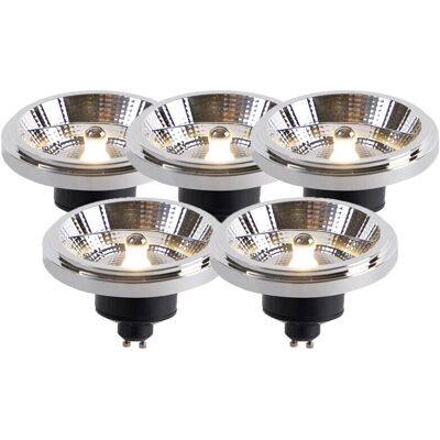 Set di 5 lampade LED GU10 LUEDD - 11W, 820 lm, 3000K Set di 5 lampade LED GU10 LUEDD - 11W, 820 lm, 3000K