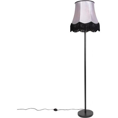 Lampada da terra classica grigia Qazqa - E27 60W regolabile - Stile moderno Lampada da terra classica grigia Qazqa - E27 60W regolabile - Stile moderno