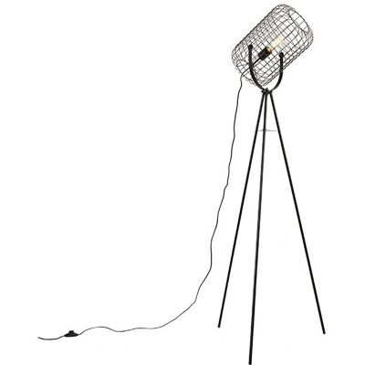 QAZQA Industrial Tripod Steel Black - Floor Lamp - E27 Max 40W QAZQA Industrial Tripod Steel Black - Floor Lamp - E27 Max 40W