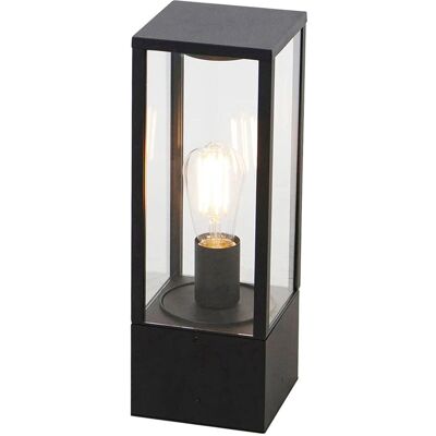 Luce da parete esterna nera Qazqa - Lampada industriale 40cm IP44 Luce da parete esterna nera Qazqa - Lampada industriale 40cm IP44