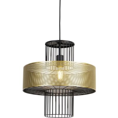 Lámpara Colgante Oro/Negro 40cm - Metal - Regulable Lámpara Colgante Oro/Negro 40cm - Metal - Regulable