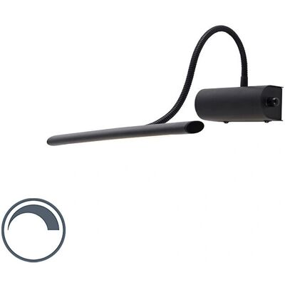 QAZQA Wall Lamp Adjustable Arm Modern Black Indoor Lighting QAZQA Wall Lamp Adjustable Arm Modern Black Indoor Lighting