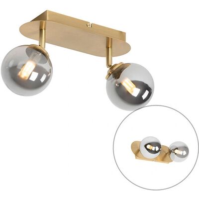 QAZQA Atene Rustico Spot Regolabile 2 Luci - Faretti Soffitto QAZQA Atene Rustico Spot Regolabile 2 Luci - Faretti Soffitto
