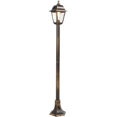 QAZQA Classic Garden Lantern - Oblungo Max - Antique Gold - IP44 QAZQA Classic Garden Lantern - Oblungo Max - Antique Gold - IP44