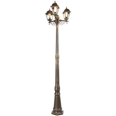 Qazqa Alte Gold Außenlaterne - IP44, 3 x 15W Qazqa Alte Gold Außenlaterne - IP44, 3 x 15W