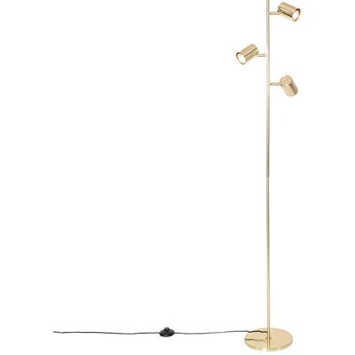Lámpara de Pie Moderna Latón Qazqa con 3 Luces Lámpara de Pie Moderna Latón Qazqa con 3 Luces
