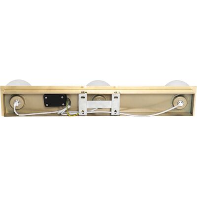 Lámpara de Pared Moderna Qazqa 48cm Oro 3 Luces IP44 Lámpara de Pared Moderna Qazqa 48cm Oro 3 Luces IP44