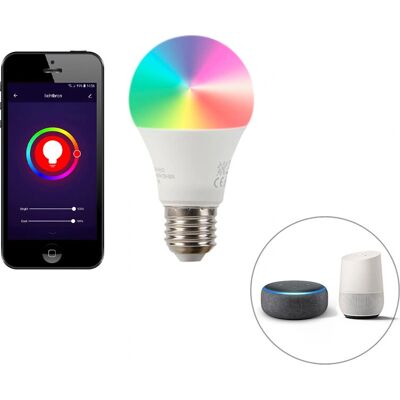 QAZQA Lampada da Parete Esterno WiFi A60 - Smeraldo - IP44 QAZQA Lampada da Parete Esterno WiFi A60 - Smeraldo - IP44