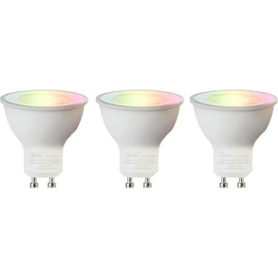 LUEDD Bombillas LED RGB GU10 5W - Regulables, Inteligentes, Control por App LUEDD Bombillas LED RGB GU10 5W - Regulables, Inteligentes, Control por App