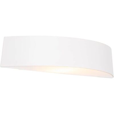 QAZQA Wandleuchte - Modern Weiß - E27 Fassung - IP44 QAZQA Wandleuchte - Modern Weiß - E27 Fassung - IP44