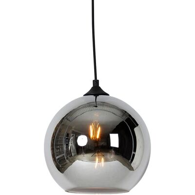 Lámpara colgante art deco de cristal ahumado negro - Wallace Lámpara colgante art deco de cristal ahumado negro - Wallace
