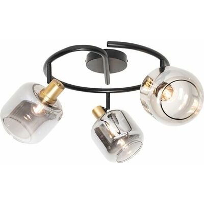 Foco de Techo Moderno Gris - 3 Luces - E14 Max 25W Foco de Techo Moderno Gris - 3 Luces - E14 Max 25W