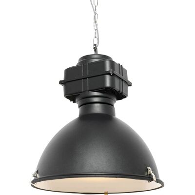 QAZQA Lámpara colgante industrial negra - 53cm - Interior QAZQA Lámpara colgante industrial negra - 53cm - Interior