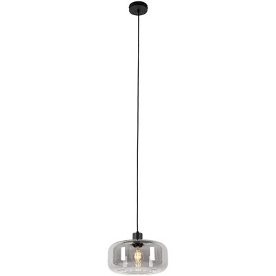 Lámpara colgante Art Deco Qazqa Vidrio Ahumado - E27 Max 25W Lámpara colgante Art Deco Qazqa Vidrio Ahumado - E27 Max 25W