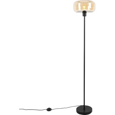 Lámpara de pie Art Déco de vidrio ámbar - Beige/Negro Lámpara de pie Art Déco de vidrio ámbar - Beige/Negro
