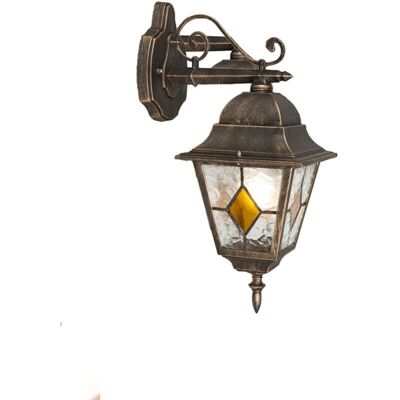 QAZQA Farol de pared vintage - E27 - IP44 - WiFi inteligente QAZQA Farol de pared vintage - E27 - IP44 - WiFi inteligente