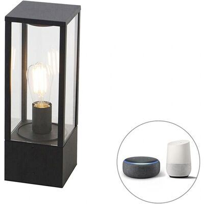 QAZQA Lampada da esterno Charlois Nera WiFi IP44 - Luce moderna e durevole QAZQA Lampada da esterno Charlois Nera WiFi IP44 - Luce moderna e durevole
