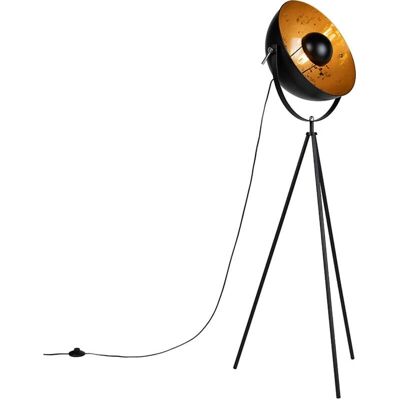 QAZQA Magna 40 Eglip Lámpara de pie trípode - Acero Negro, 60cm x 144cm QAZQA Magna 40 Eglip Lámpara de pie trípode - Acero Negro, 60cm x 144cm
