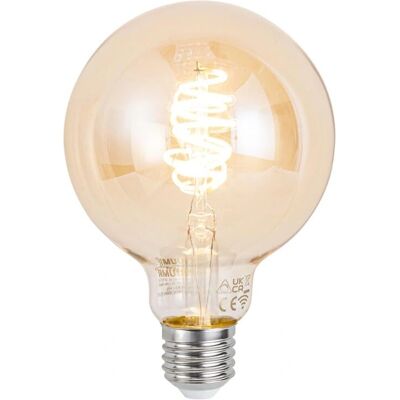 QAZQA Lámpara colgante inteligente negra con madera 4 luces - Altura ajustable - Interior QAZQA Lámpara colgante inteligente negra con madera 4 luces - Altura ajustable - Interior