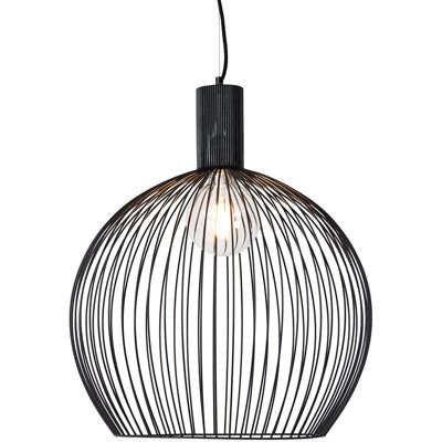 QAZQA QAZQA Lámpara colgante moderna negra 50cm WiFi G95 QAZQA QAZQA Lámpara colgante moderna negra 50cm WiFi G95
