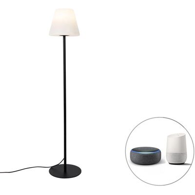 Lámpara de pie inteligente exterior moderna - Negra, A60, IP44 Lámpara de pie inteligente exterior moderna - Negra, A60, IP44