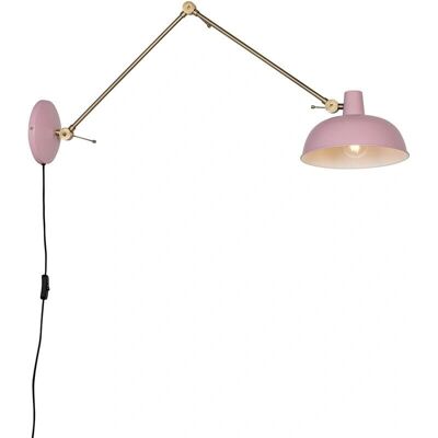 Qazqa Lámpara de Pared Retro Rosa E27 Max 25W Elegante Qazqa Lámpara de Pared Retro Rosa E27 Max 25W Elegante