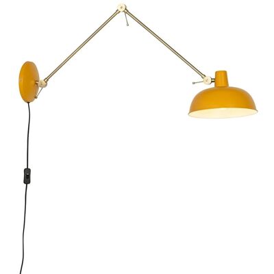 QAZQA Lámpara de Pared Retro/Vintage - Milou - Ajustable E27 - 25W QAZQA Lámpara de Pared Retro/Vintage - Milou - Ajustable E27 - 25W