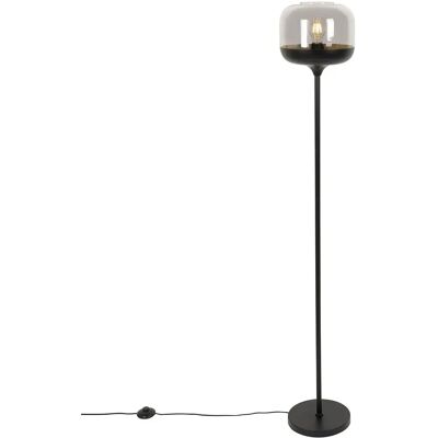 Qazqa Lampe de sol noir et or - Design moderne - Publicité Qazqa Lampe de sol noir et or - Design moderne - Publicité