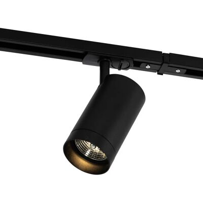 QAZQA Sistema de riel moderno negro 5 focos AR70 - Luz de techo QAZQA Sistema de riel moderno negro 5 focos AR70 - Luz de techo