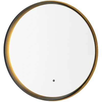 Espejo de baño LED negro con control táctil - 60cm Espejo de baño LED negro con control táctil - 60cm