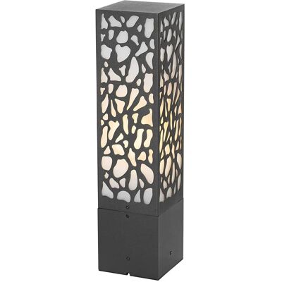 Qazqa Faro de Calle Moderno Negro - 40cm, IP44, E27 Qazqa Faro de Calle Moderno Negro - 40cm, IP44, E27