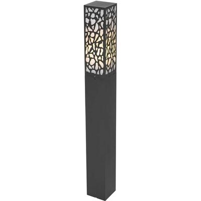 Qazqa Poste de exterior moderno - Negro - 90cm IP44 Qazqa Poste de exterior moderno - Negro - 90cm IP44