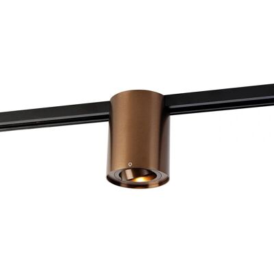 Faretto da binario moderno QAZQA - Rondoo Up - Bronzo - GU10 - Regolabile Faretto da binario moderno QAZQA - Rondoo Up - Bronzo - GU10 - Regolabile