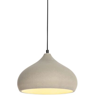 Qazqa Lámpara colgante moderna de hormigón - Gris Qazqa Lámpara colgante moderna de hormigón - Gris